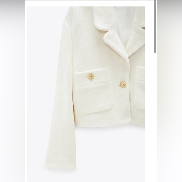 Zara cropped wool blend blazer - Picture 12 of 13